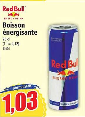boisson énergisante red bull