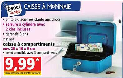 caisse à monnaie paper scrip