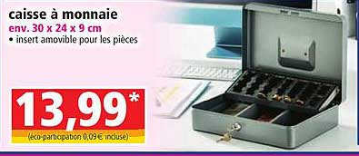 caisse à monnaie
