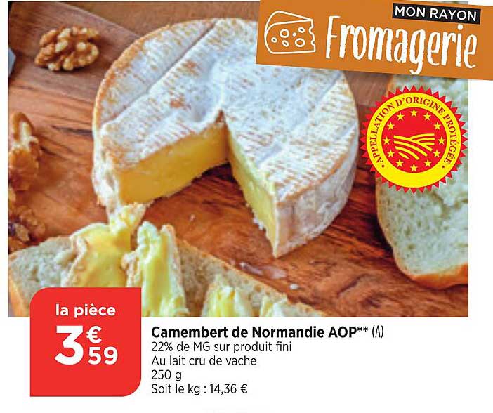 Camembert De Normandie Aop