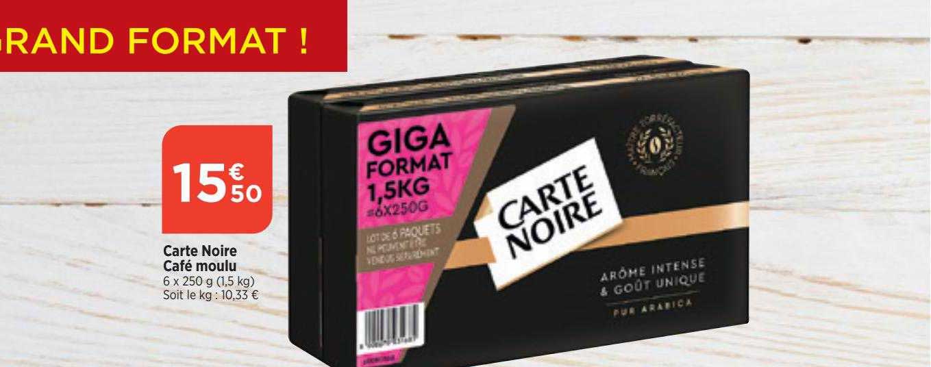 Carte Noire Café Moulu