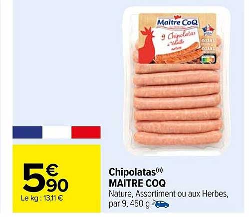 chipolatas maître coq
