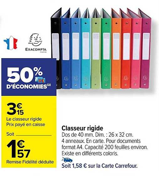 Classeur Rigide Exacompta