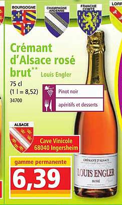 crémant d'alsace rosé brut louis engler