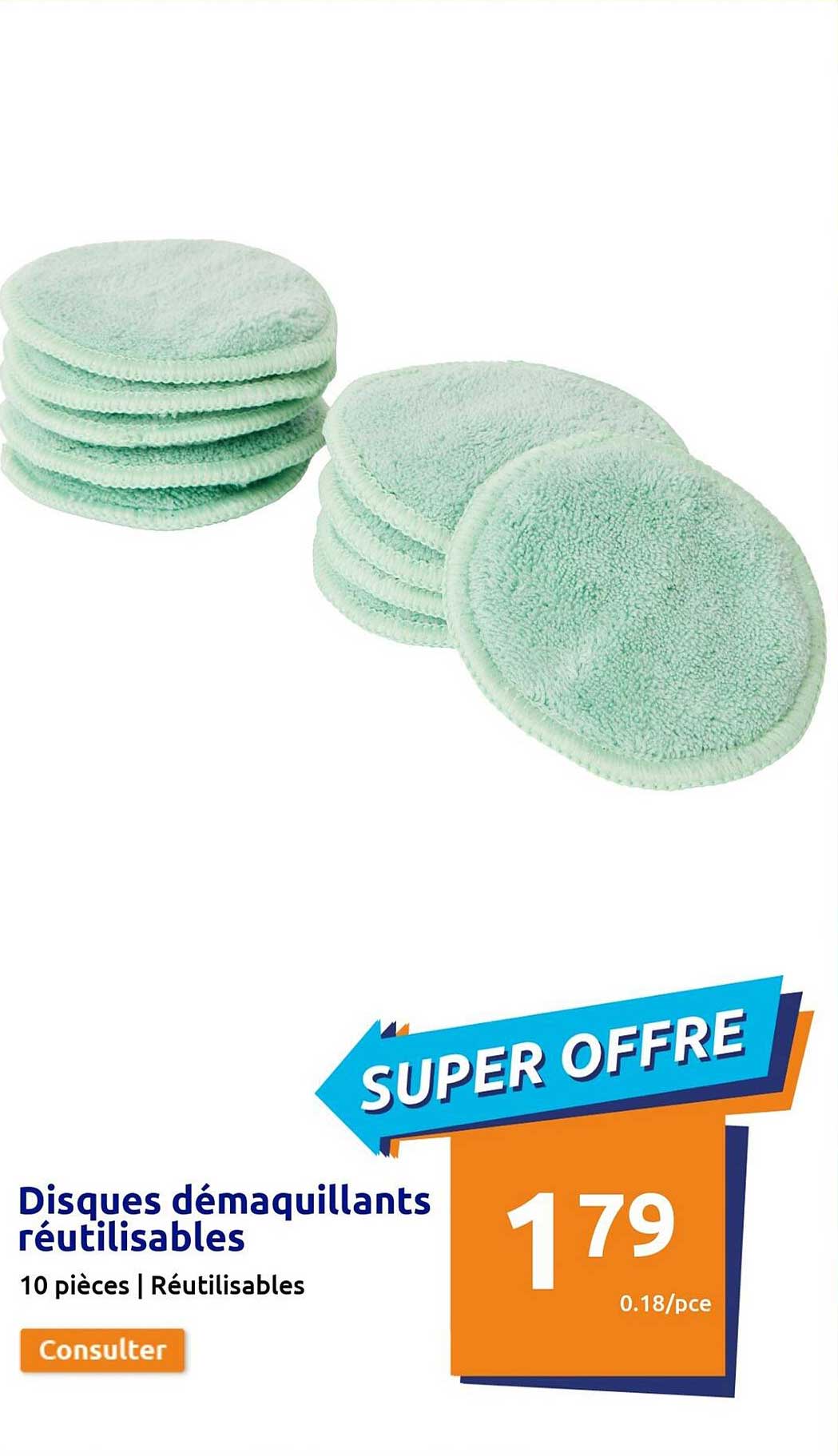 Disques Démaquillants Réutilisables