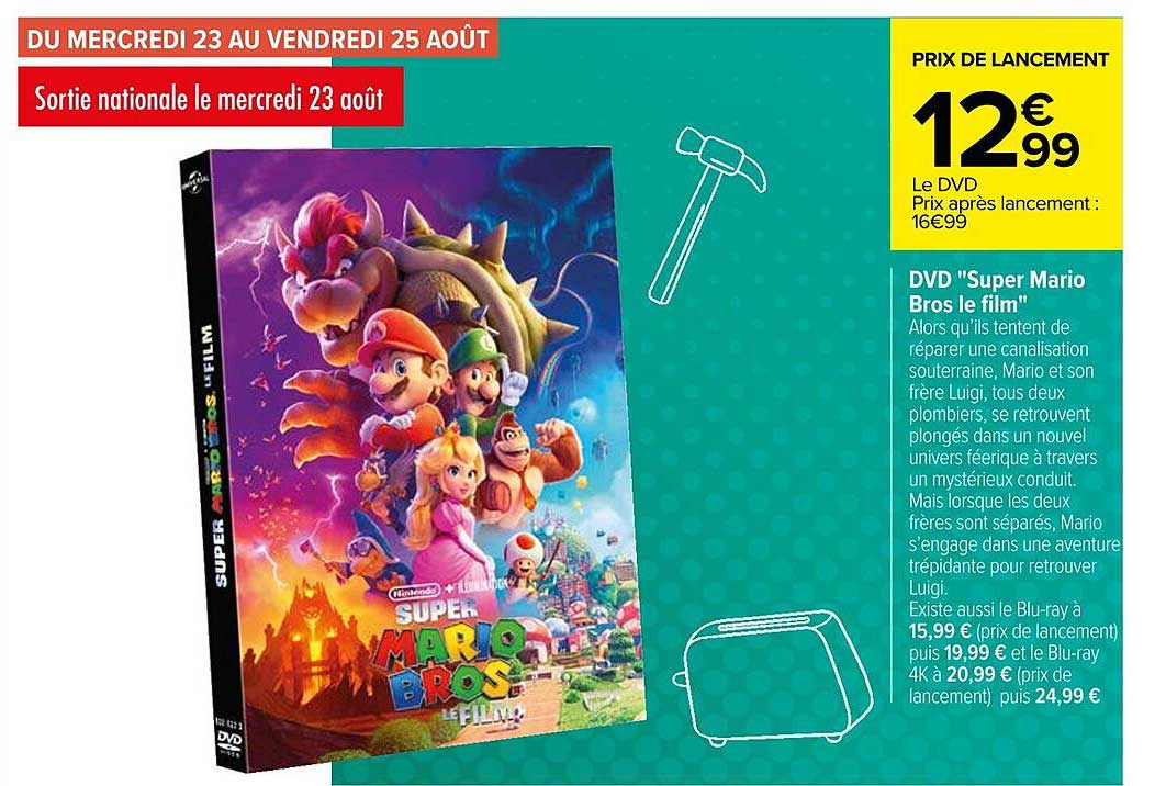 dvd "super mario bros le film"