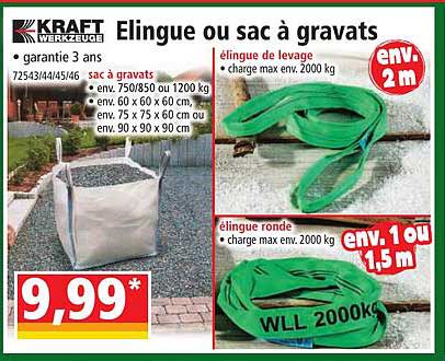 élingue ou sac à gravats kraft werkzeuge