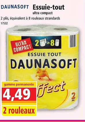 essuie-tout ultra compact daunasoft