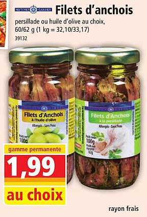 filets d'anchois
