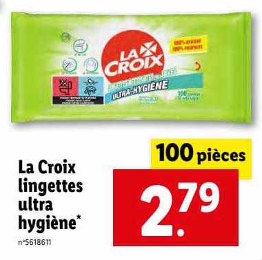 La Croix Lingettes Ultra Hygiène