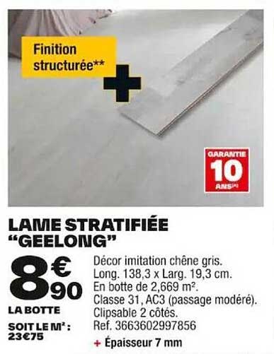 Lame Stratifiée "geelong"