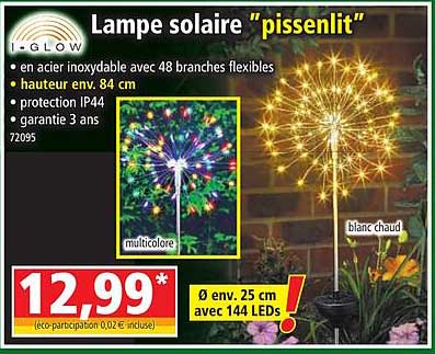 lampe solaire "pissenlit" i-glow