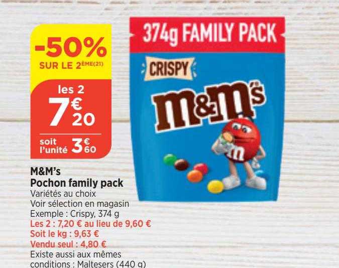 M&m's Pochon Family Pack