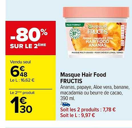 Masque Hair Food Fructis