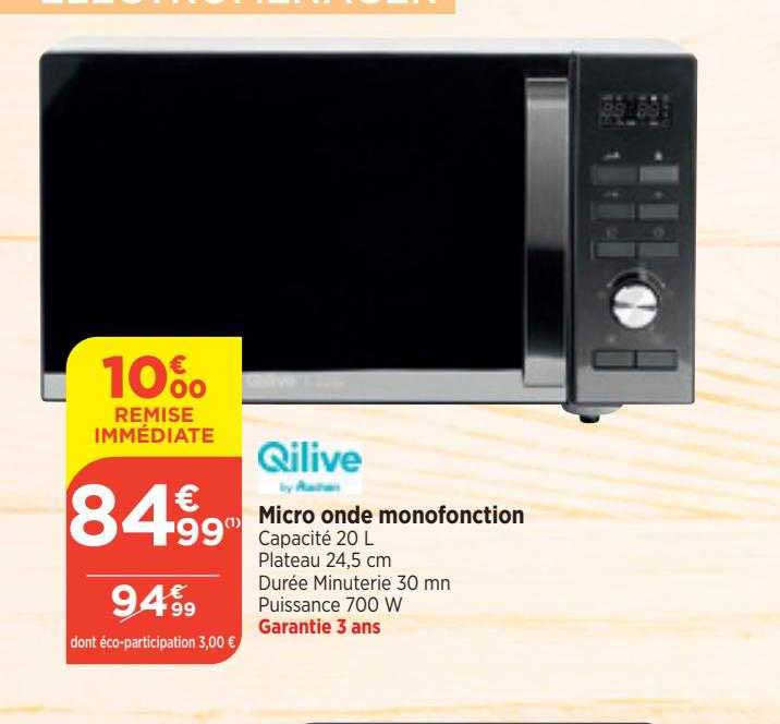 micro onde monofonction qilive