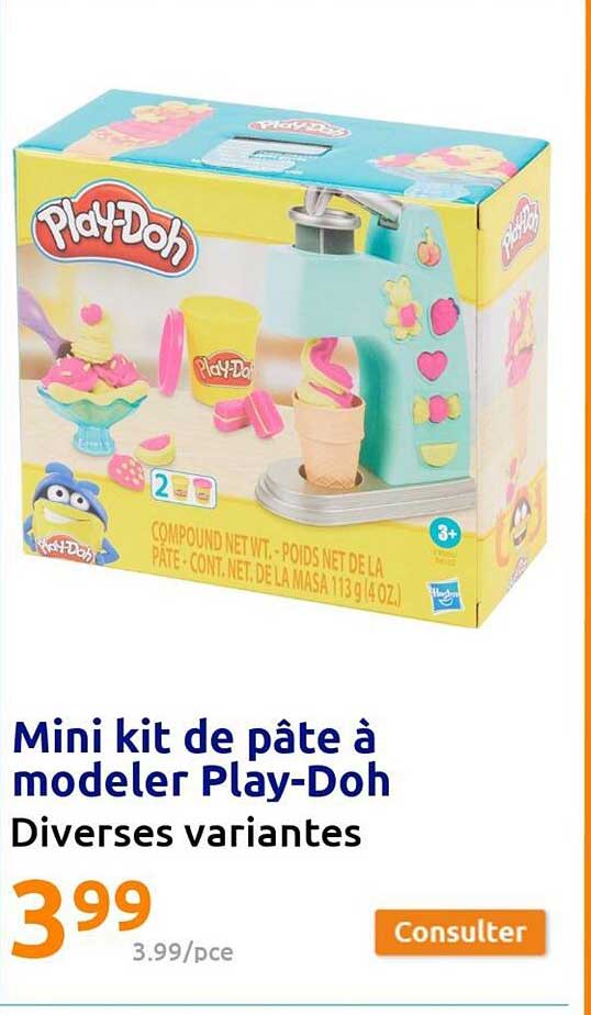 mini kit de pâte à modeler play-doh