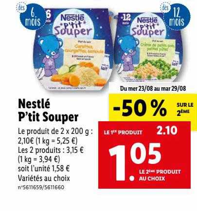 nestlé p'tit souper