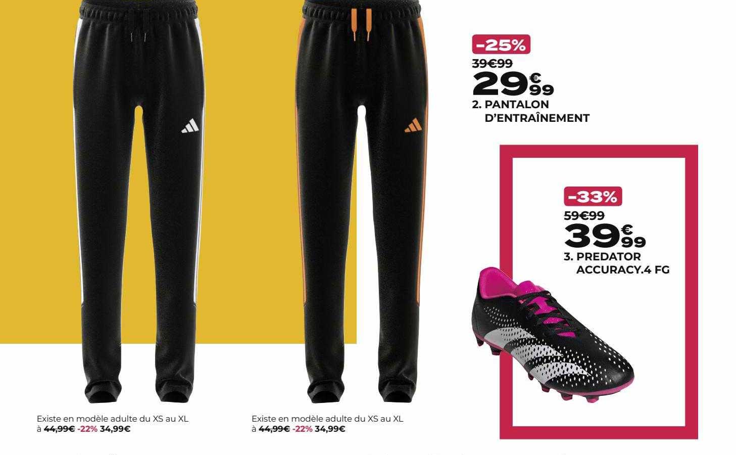 pantalon d'entraînement adidas, predator accuracy.4 fg