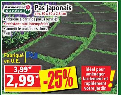 pas japonais powertec garden