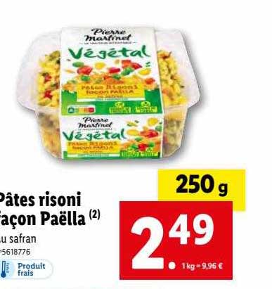 pâtes risoni façon paëlla pierre martinet