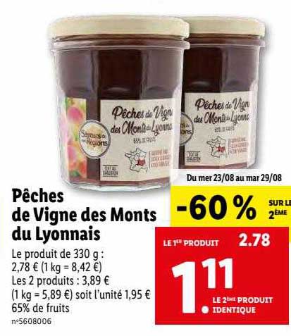 pêches de vigne des monts du lyonnais