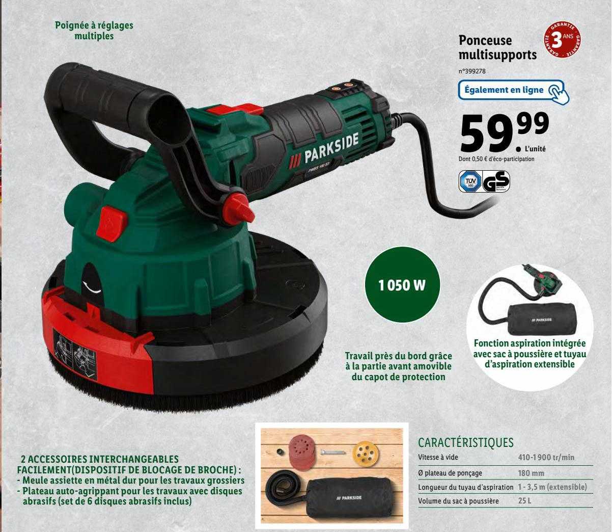 Ponceuse Multi Supports Parkside