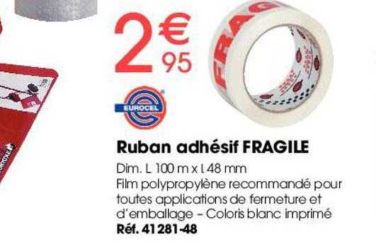 ruban adhésif fragile