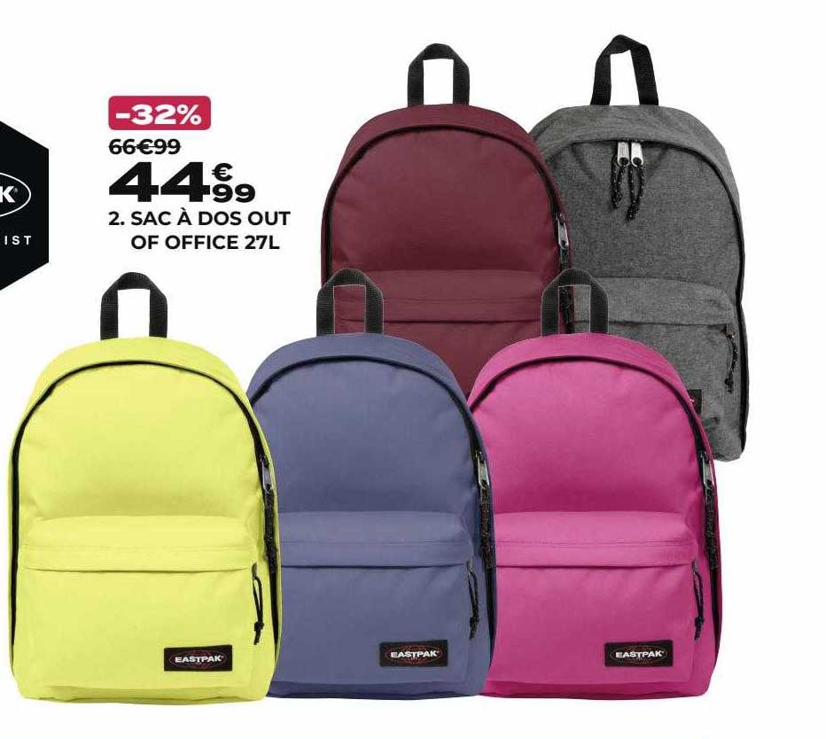 sac à dos out of office 27l eastpast