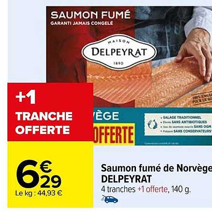 Saumon Fumé De Norvège Delpeyrat