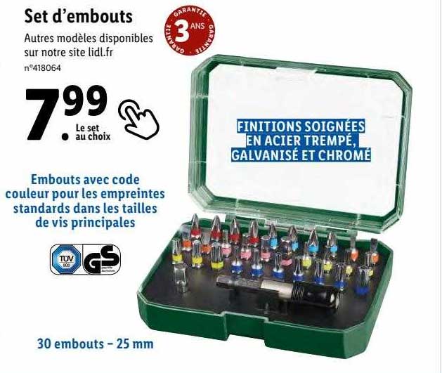 set d'embouts