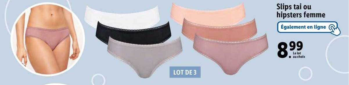 Slips Tai Ou Hipsters Femme