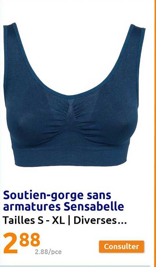 soutien-gorge sans armatures sensabelle