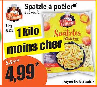 spätzle à poêler tante germaine