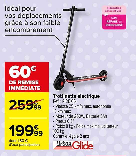 trottinette électrique urban glide