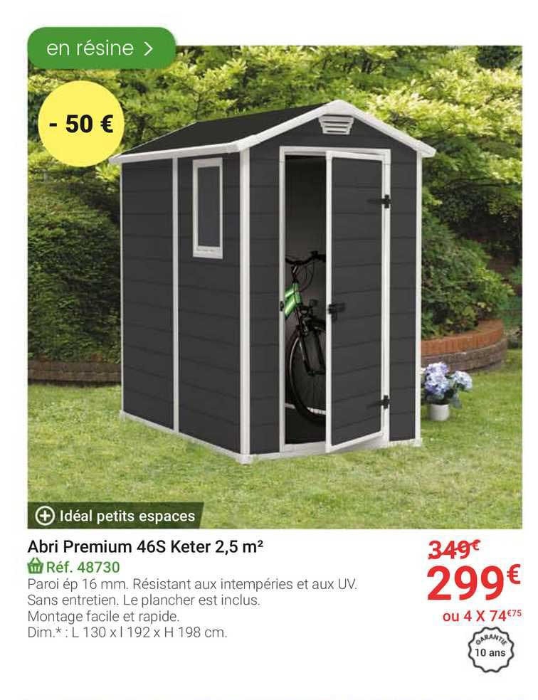 abri premium 46s keter 2.5 m2