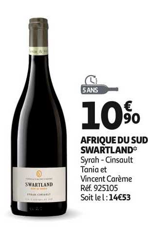 afrique du sud swartland syrah cinsault tania et vincent carème