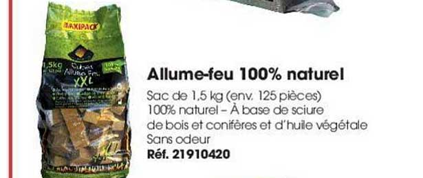 allume feu 100% naturel