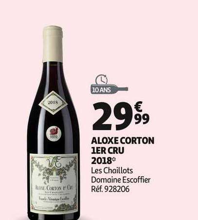 aloxe corton 1er cru 2018 les chaillots domaine escoffier