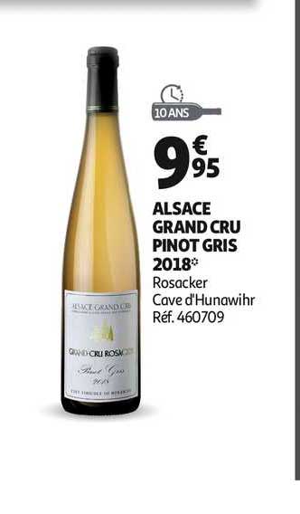 alsace grand cru pinot gris 2018 rosacker cave d'hunawihr