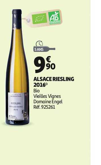 alsace riesling 2016 bio vieille vignes domaine engel