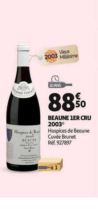 beaune 1er cru 2003 hospices de beaune cuvée brunet