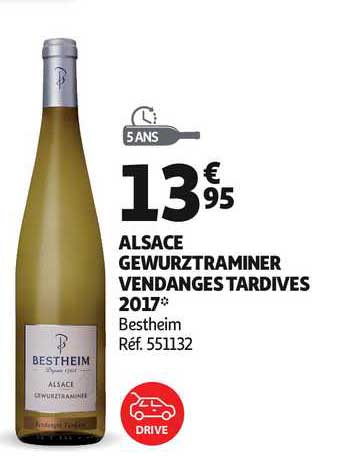 bestheim alsace gewurztraminer vendanges tardives 2017