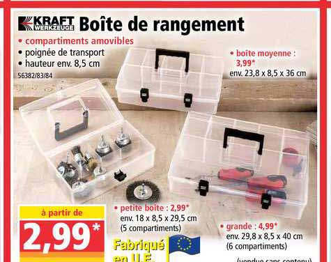 boîte de rangement kraft werkzeuge
