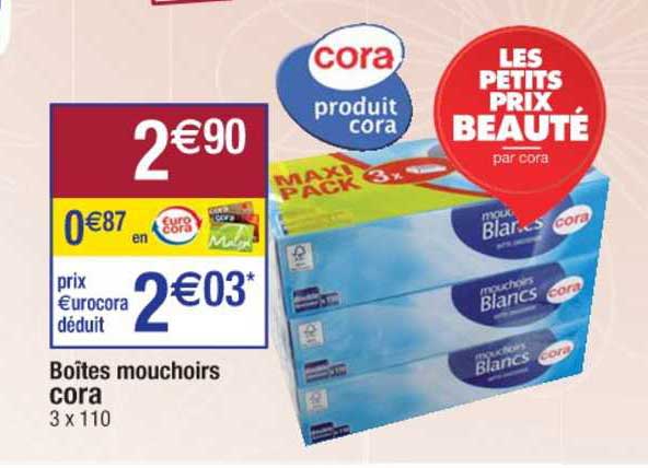 Boîtes Mouchoirs Cora