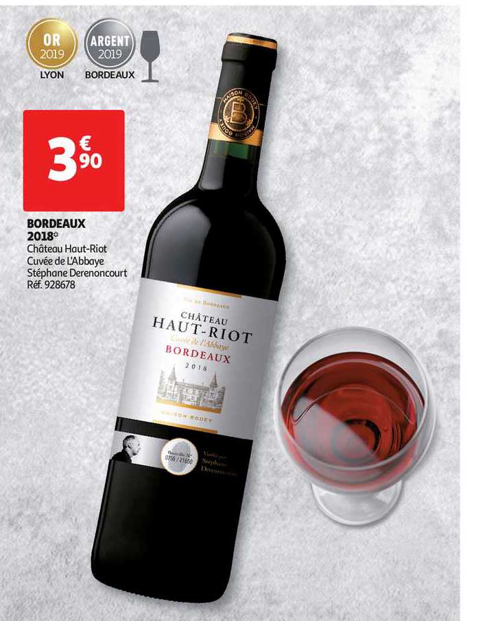 bordeaux 2018 château haut riot cuvée de l'abbaye stéphane derenoncourt