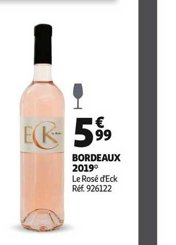 bordeaux 2019 le rosé d'eck