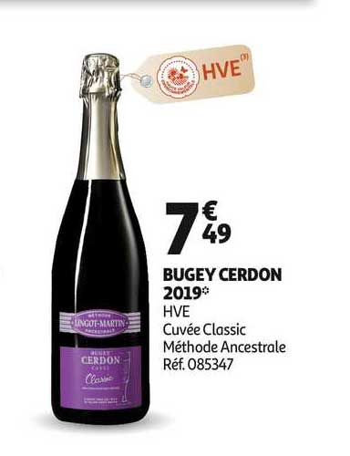 bugey cerdon 2019 hve cuvée classic méthode ancestrale