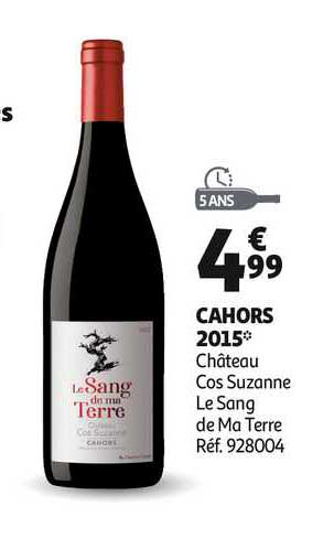 cahors 2015 château cos suzanne le sang de ma terre
