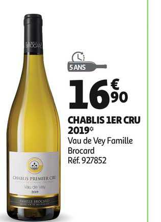 chablis 1er cru 2019 vau de vey famille brocard