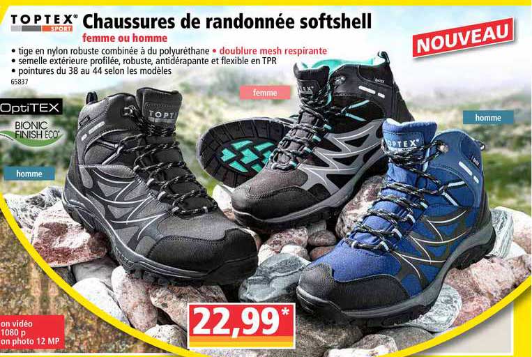 Chaussures De Randonnée Softshell Toptex Sport